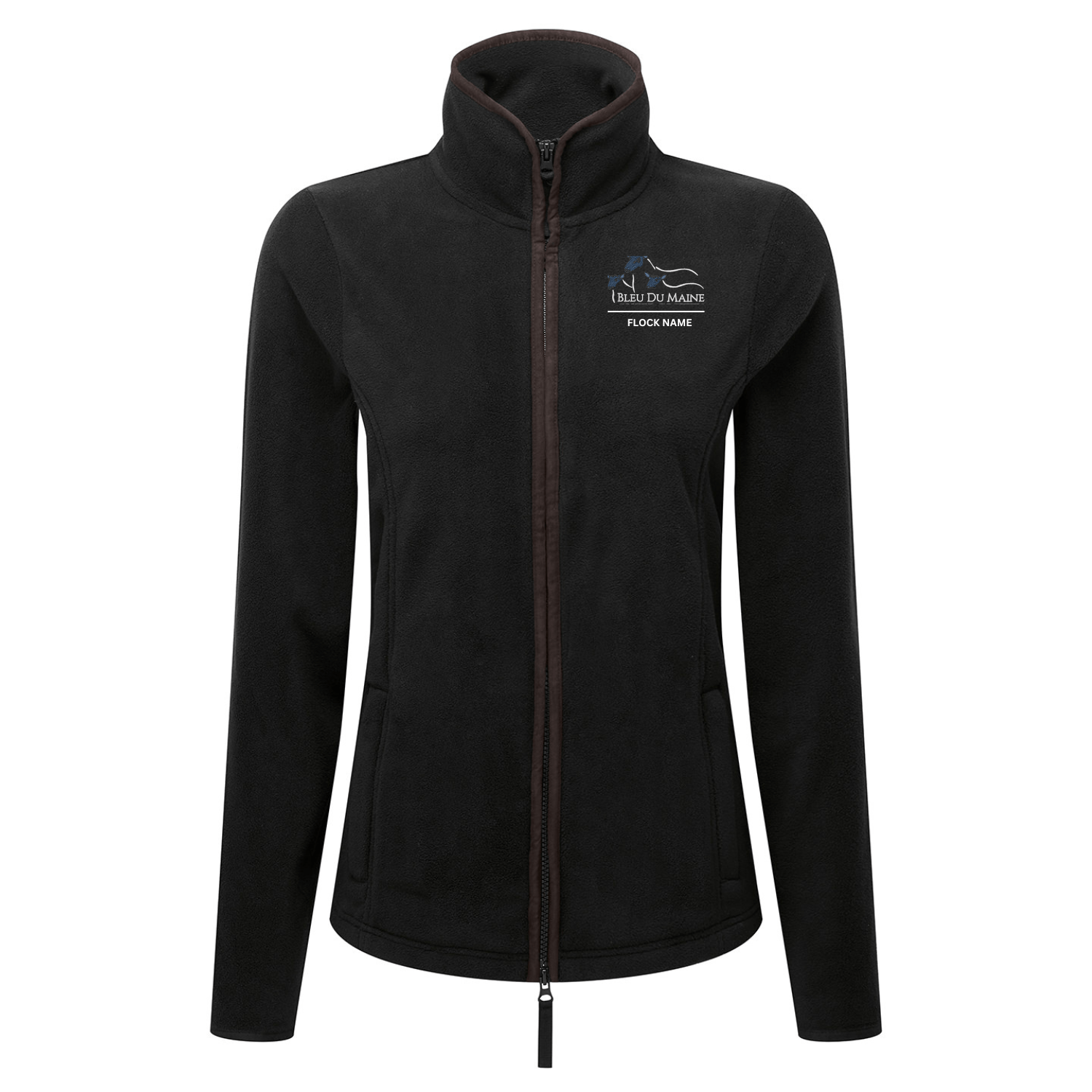 Bleu Du Maine Sheep Society Womens Fleece Jacket - Stash Shop - Stash Shop