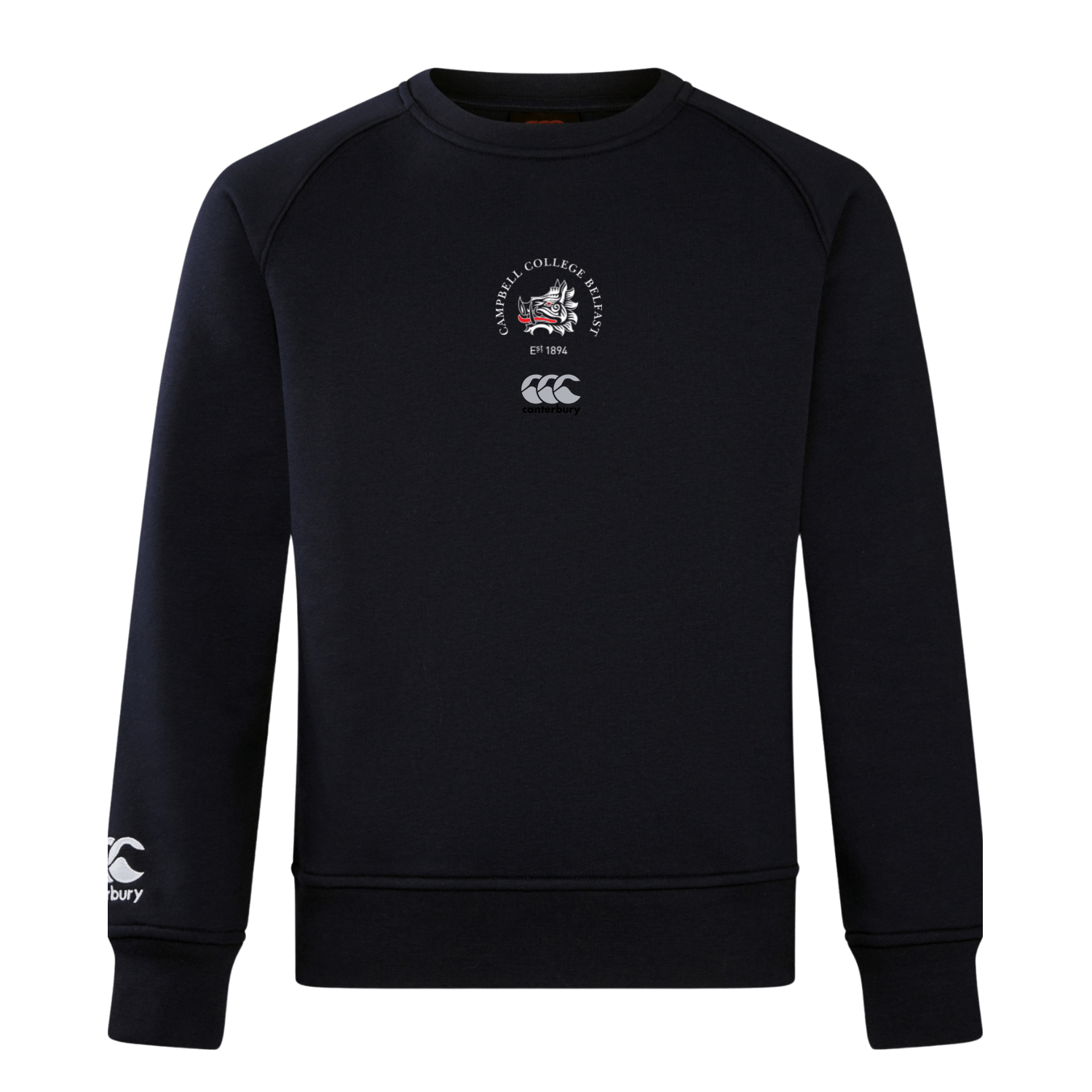 Campbell College - Club Crewneck - Black - Canterbury - Stash Shop