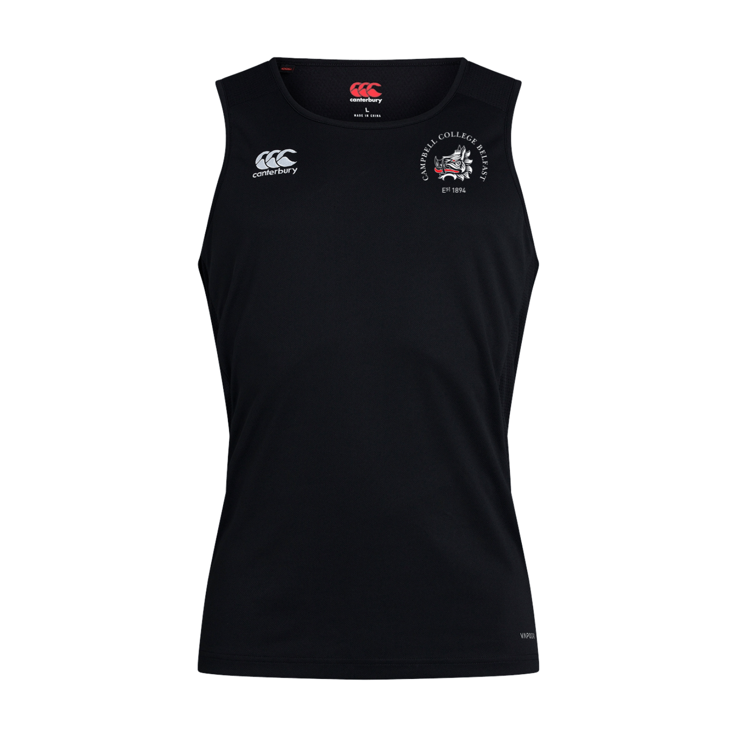 Campbell College - Club Dry Singlet - Black - Canterbury - Stash Shop
