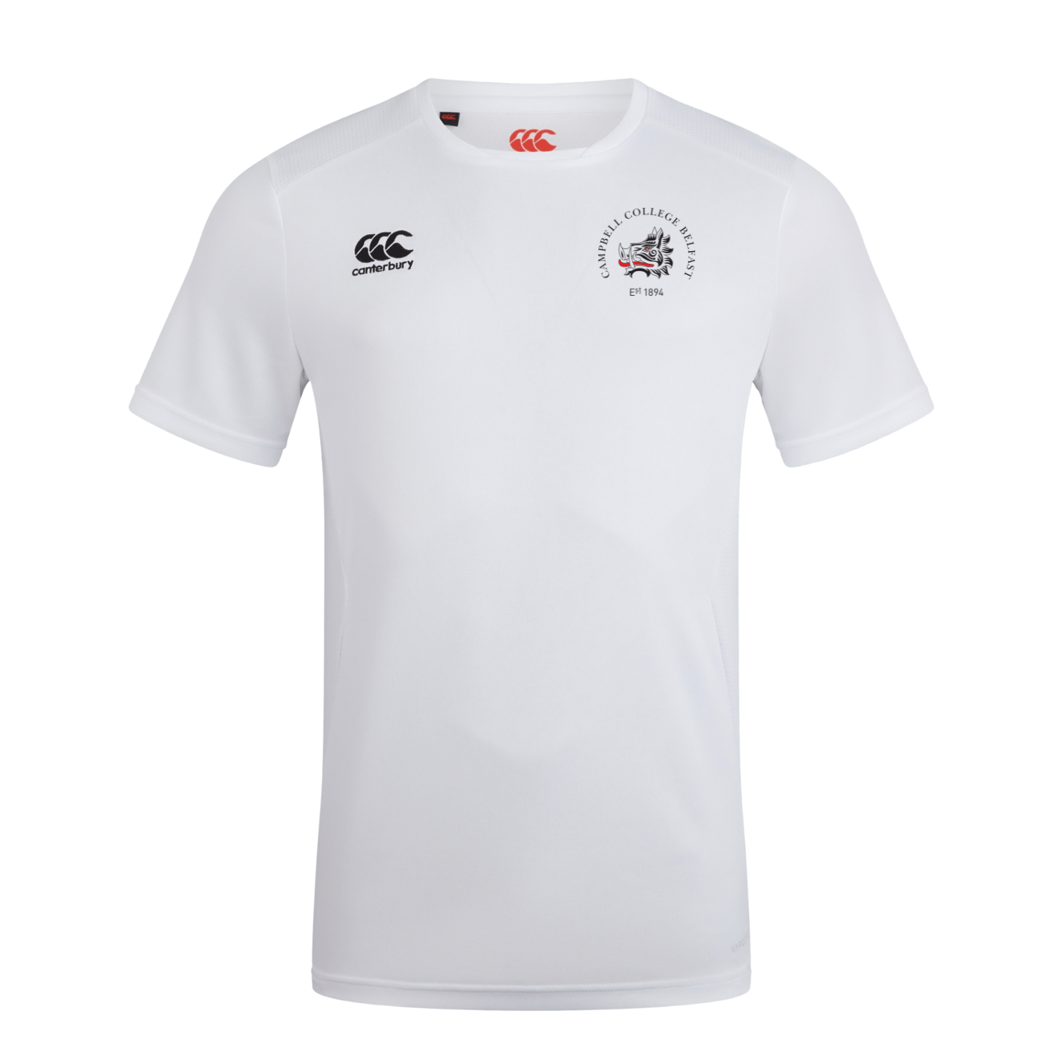 Campbell College - Club Dry Tee - White - Canterbury - Stash Shop
