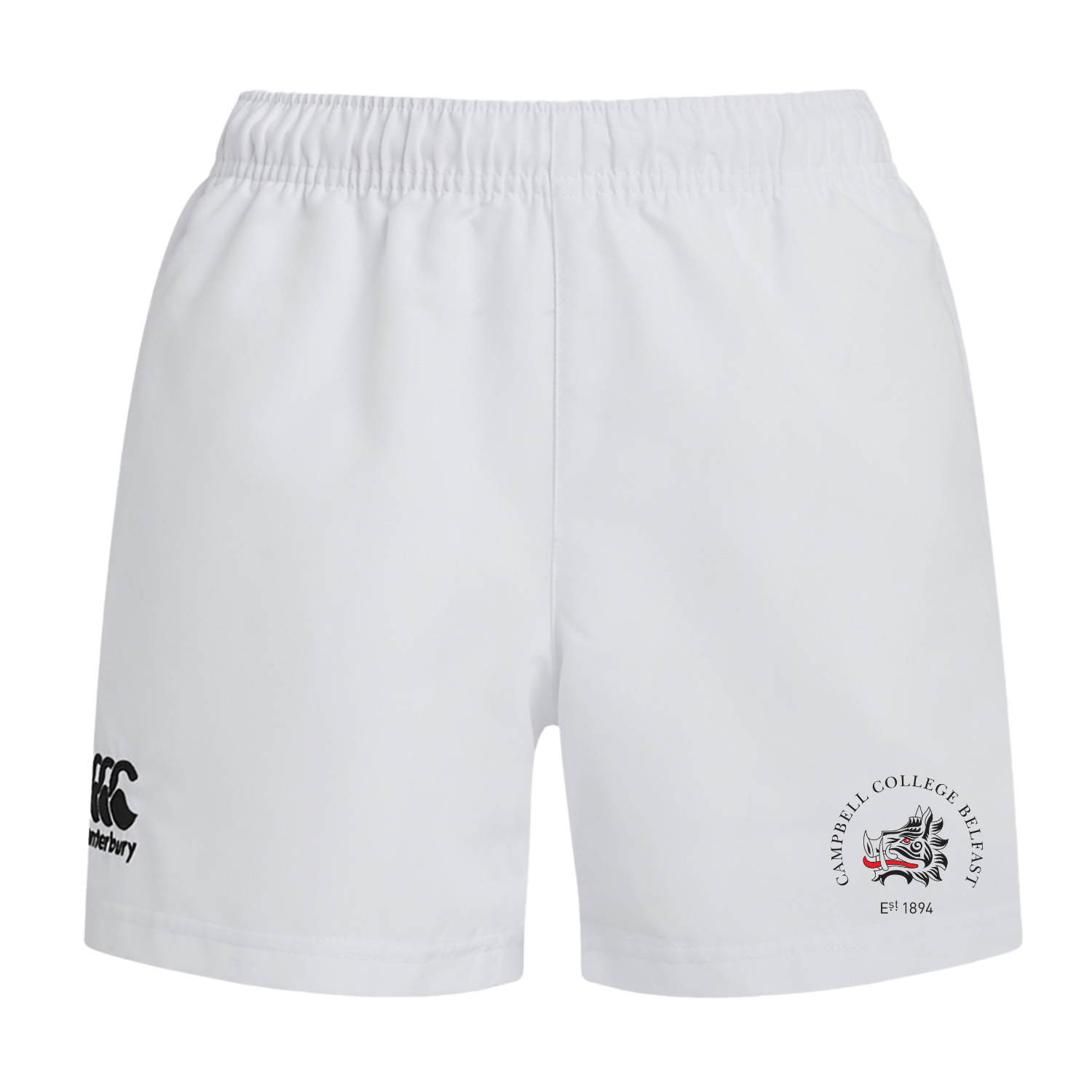 Campbell College - Club Gym Short - White - Canterbury - Stash Shop