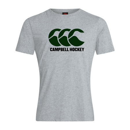 Campbell College - Cotton Hockey Tee - Grey - Canterbury - Stash Shop