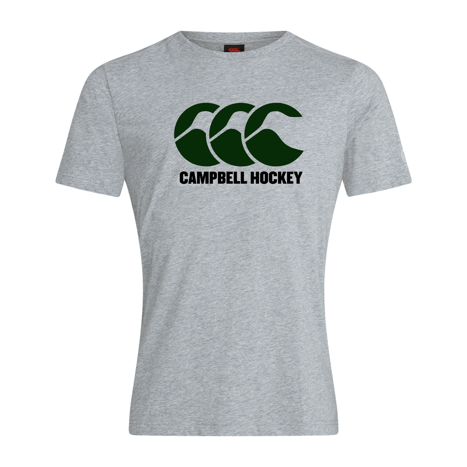 Campbell College - Cotton Hockey Tee - Grey - Canterbury - Stash Shop