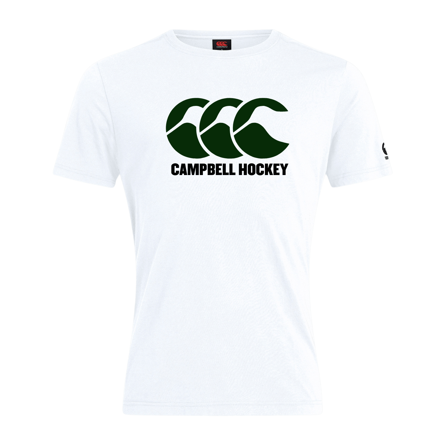 Campbell College - Cotton Hockey Tee - White - Canterbury - Stash Shop