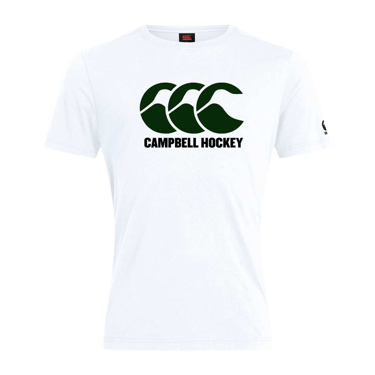 Campbell College - Cotton Hockey Tee - White - Canterbury - Stash Shop