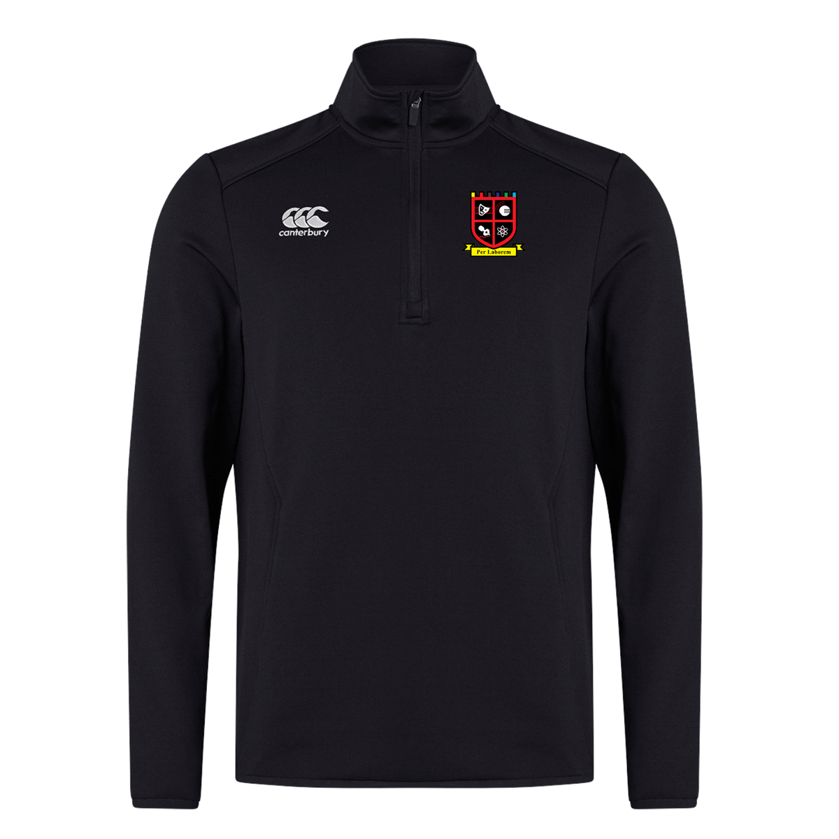 CHGS Staff - Club 1/4 Zip Midlayer - Black - Canterbury - Stash Shop