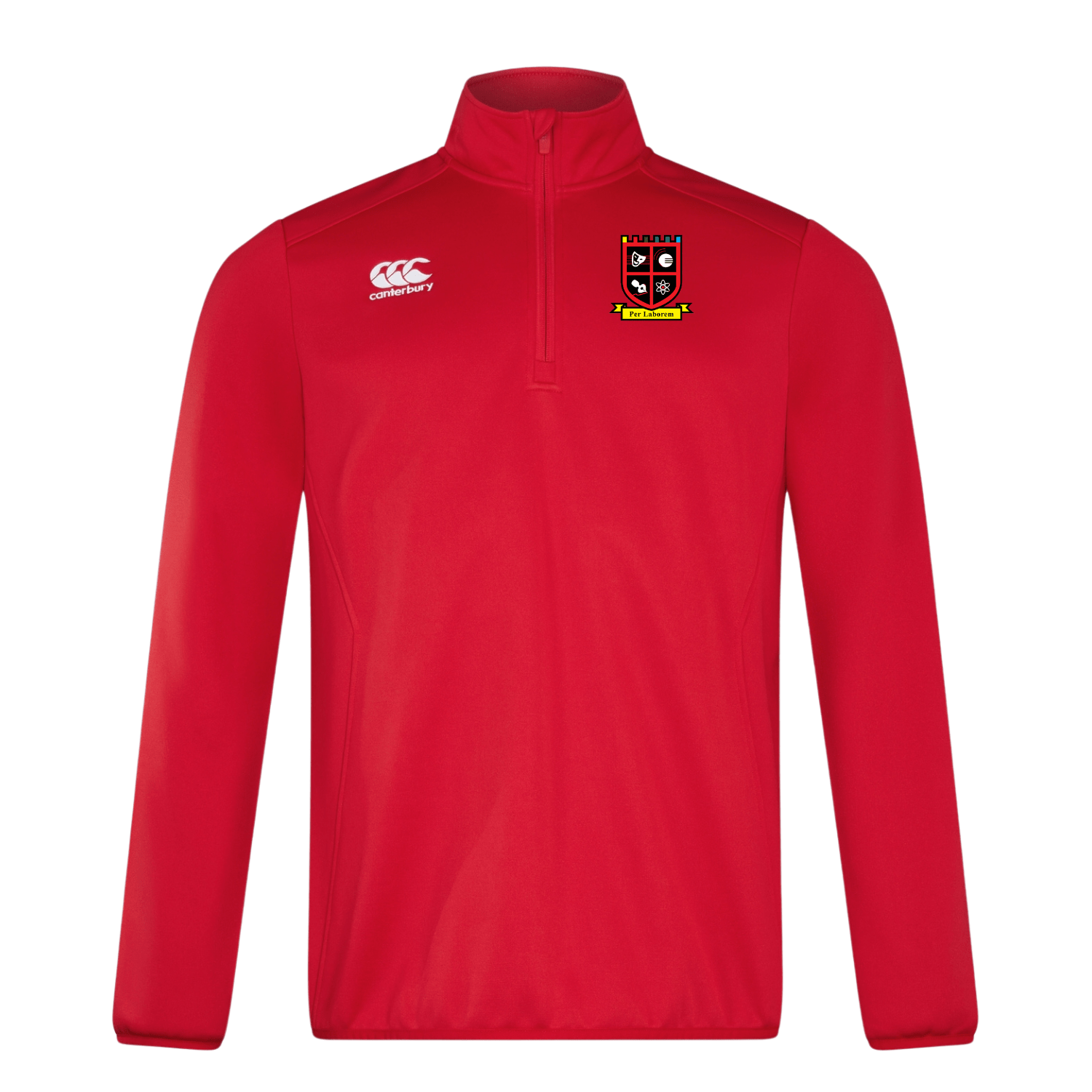 CHGS Staff - Club 1/4 Zip Midlayer - Red - Canterbury - Stash Shop