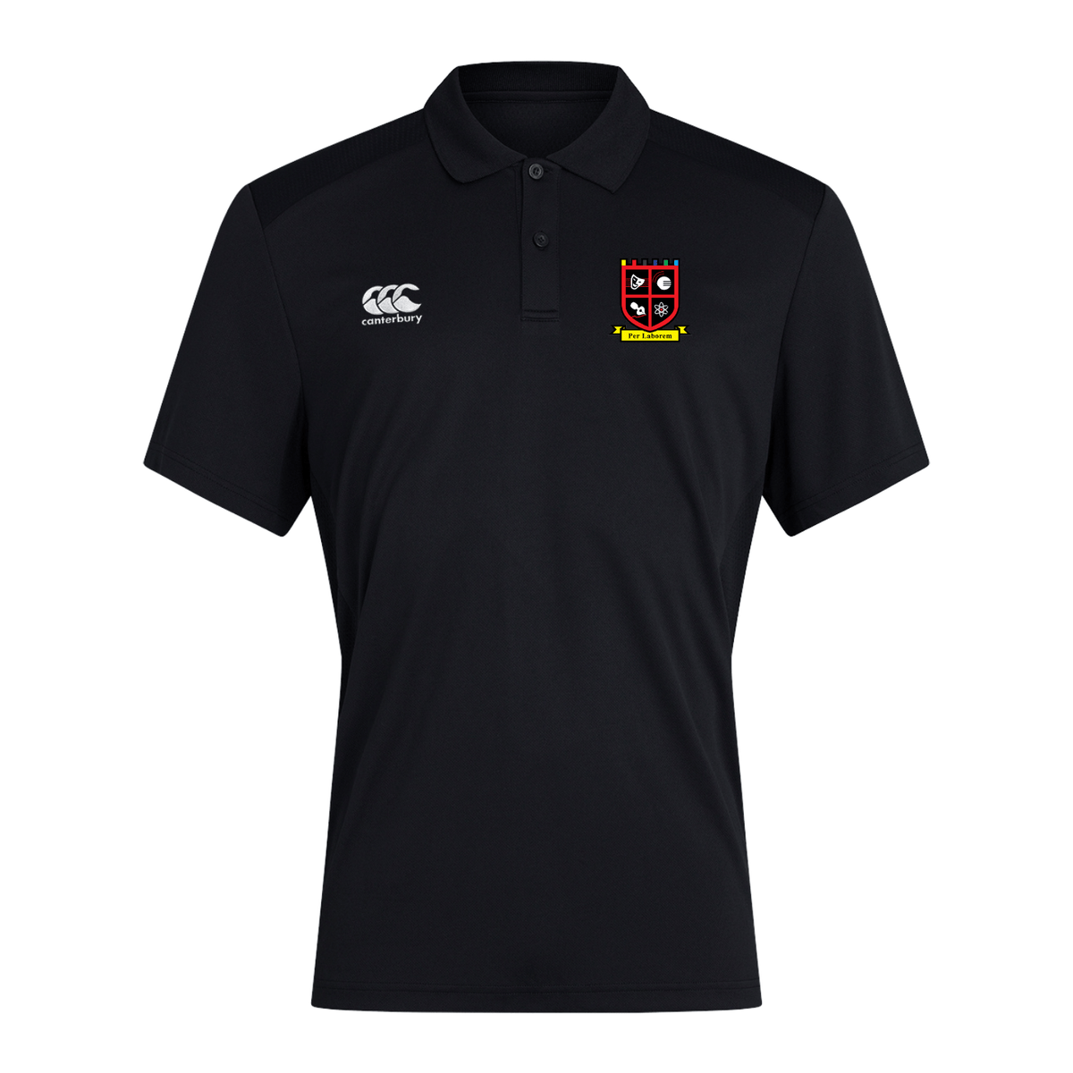 CHGS Staff - Club Dry Polo - Black - Canterbury - Stash Shop