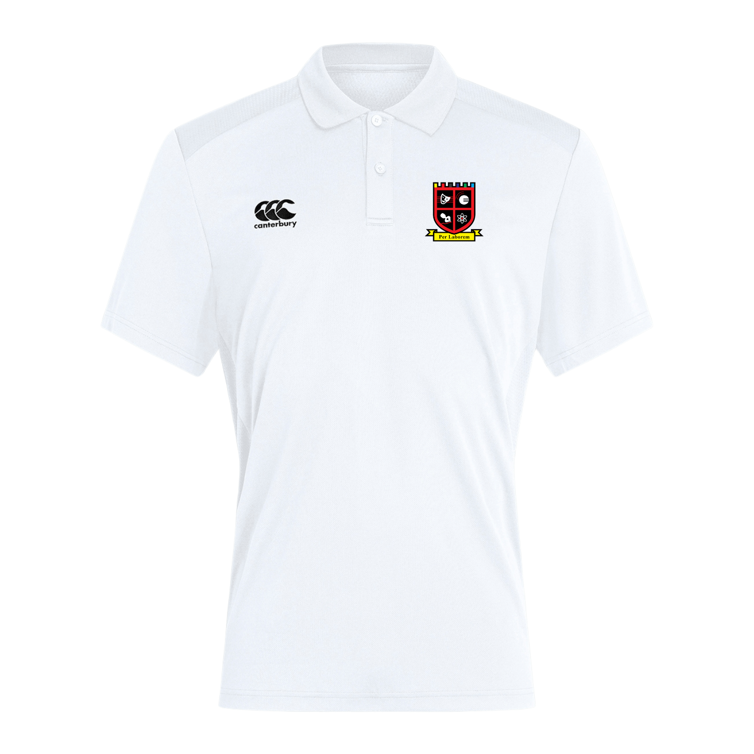 CHGS Staff - Club Dry Polo - White - Canterbury - Stash Shop