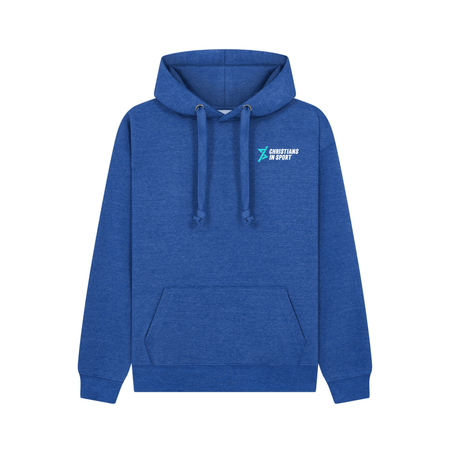 Christians in Sport Hoodie 26 - Blue Melange -Stash Shop- Stash Shop