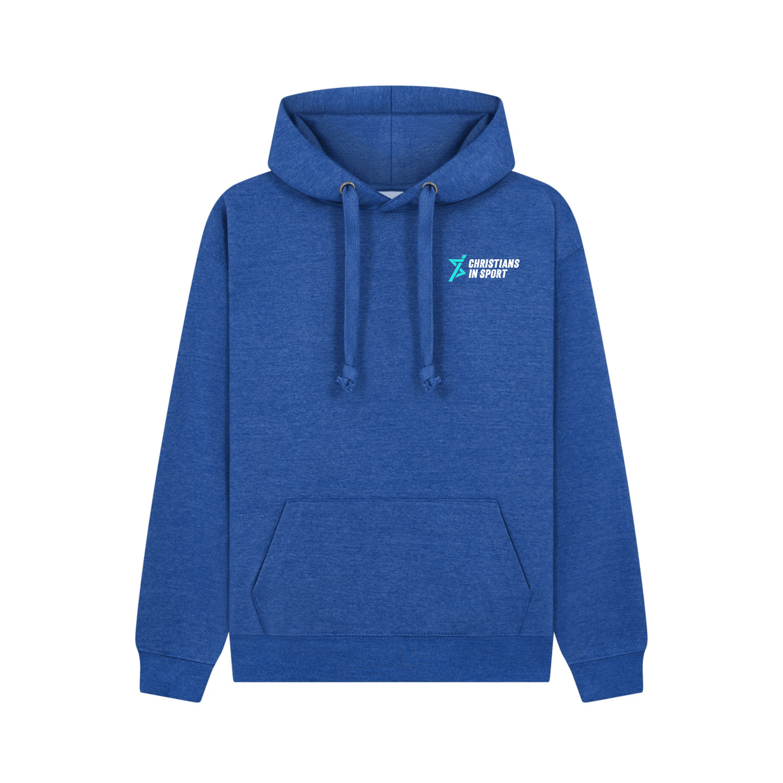 Christians in Sport Hoodie 26 - Blue Melange -Stash Shop- Stash Shop