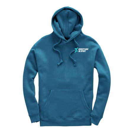 Christians in Sport Hoodie - Ocean Blue - Stash inc. - Stash Shop