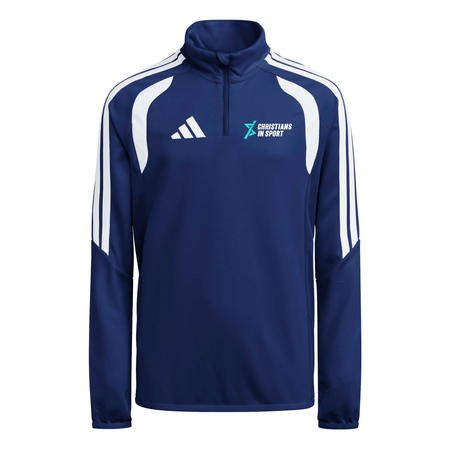 Christians in Sport Junior 1/4 Zip 26 - Navy -Adidas- Stash Shop