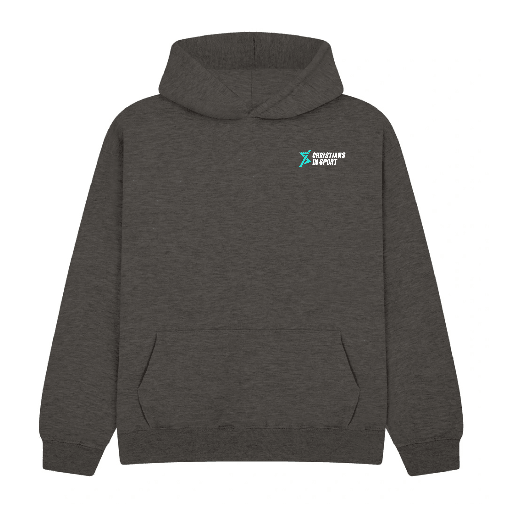 Christians in Sport Junior Hoodie 26 - Charcoal -Stash Shop- Stash Shop