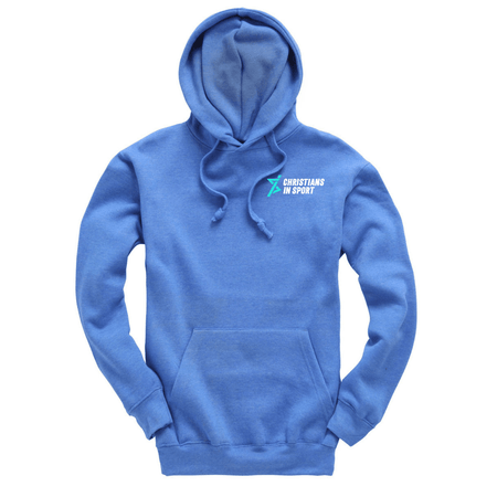 Christians in Sport Junior Hoodie - Royal Blue Melange - Stash inc. - Stash Shop