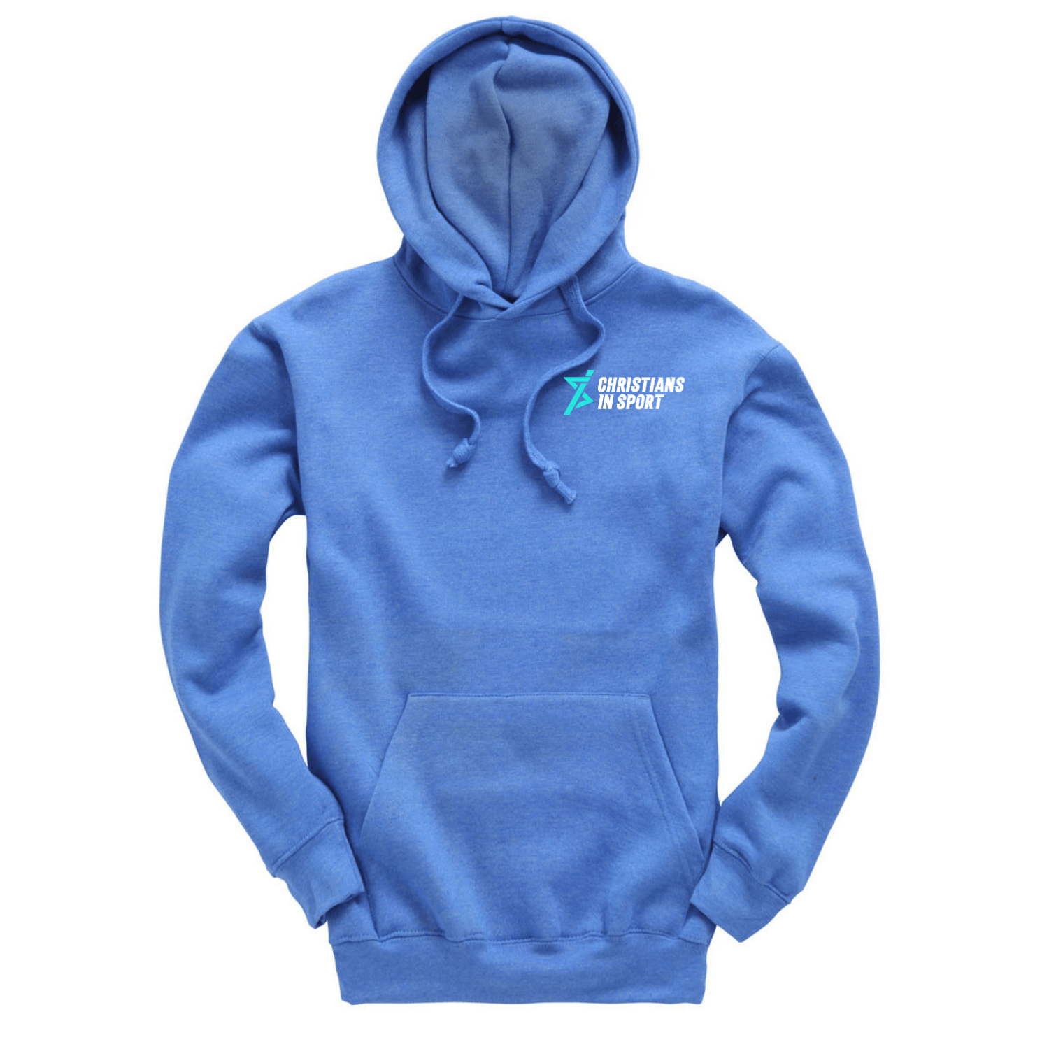 Christians in Sport Junior Hoodie - Royal Blue Melange - Stash inc. - Stash Shop