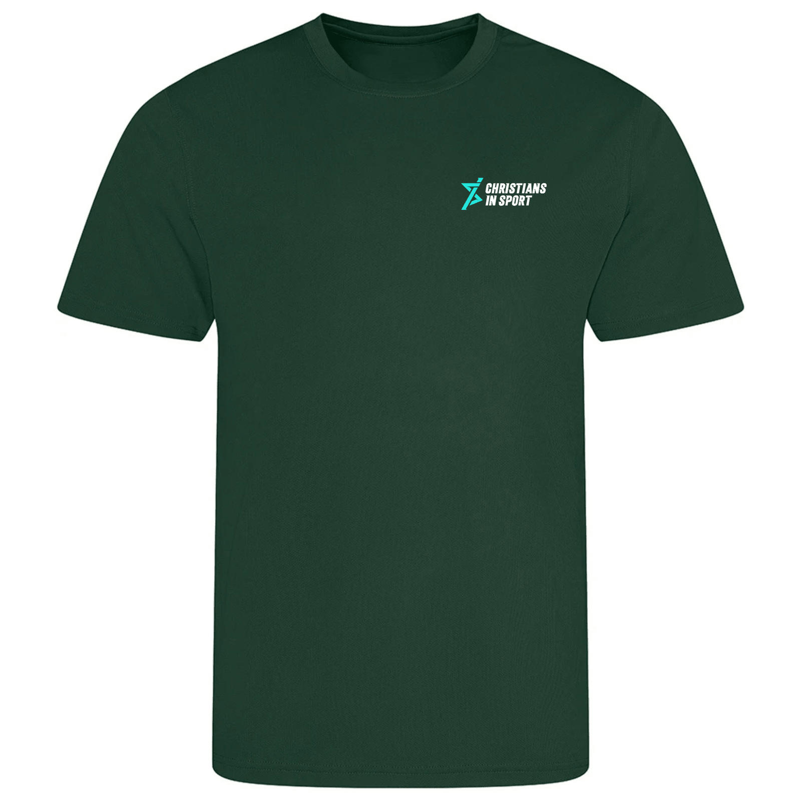 Christians in Sport Junior Sports T-Shirt 26 - Bottle Green -Stash Shop- Stash Shop