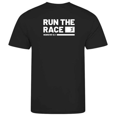 Christians in Sport Junior Sports T-Shirt - Jet Black - Stash inc. - Stash Shop