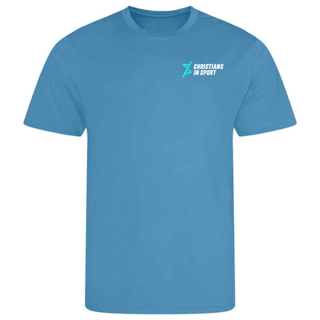 Christians in Sport Junior Sports T-Shirt - Sapphire Blue - Stash inc. - Stash Shop