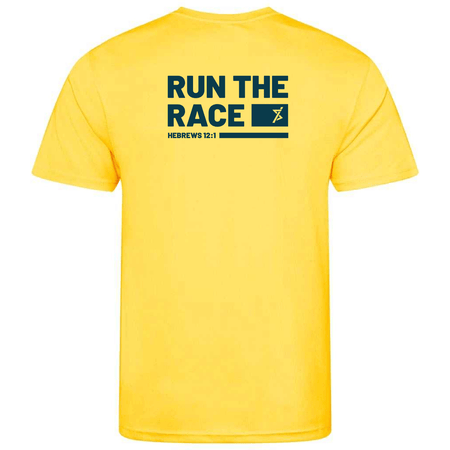 Christians in Sport Junior Sports T-Shirt - Sun Yellow - Stash inc. - Stash Shop