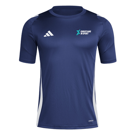Christians in Sport Junior T-Shirt - Navy - Adidas - Stash Shop