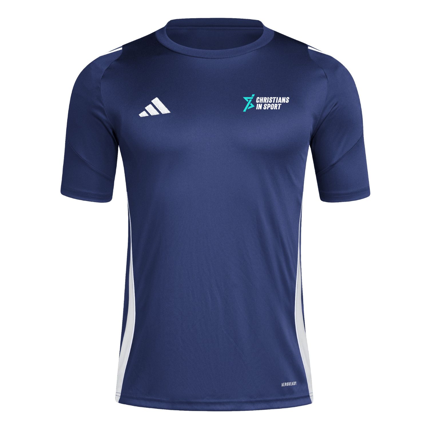 Christians in Sport Junior T-Shirt - Navy - Adidas - Stash Shop