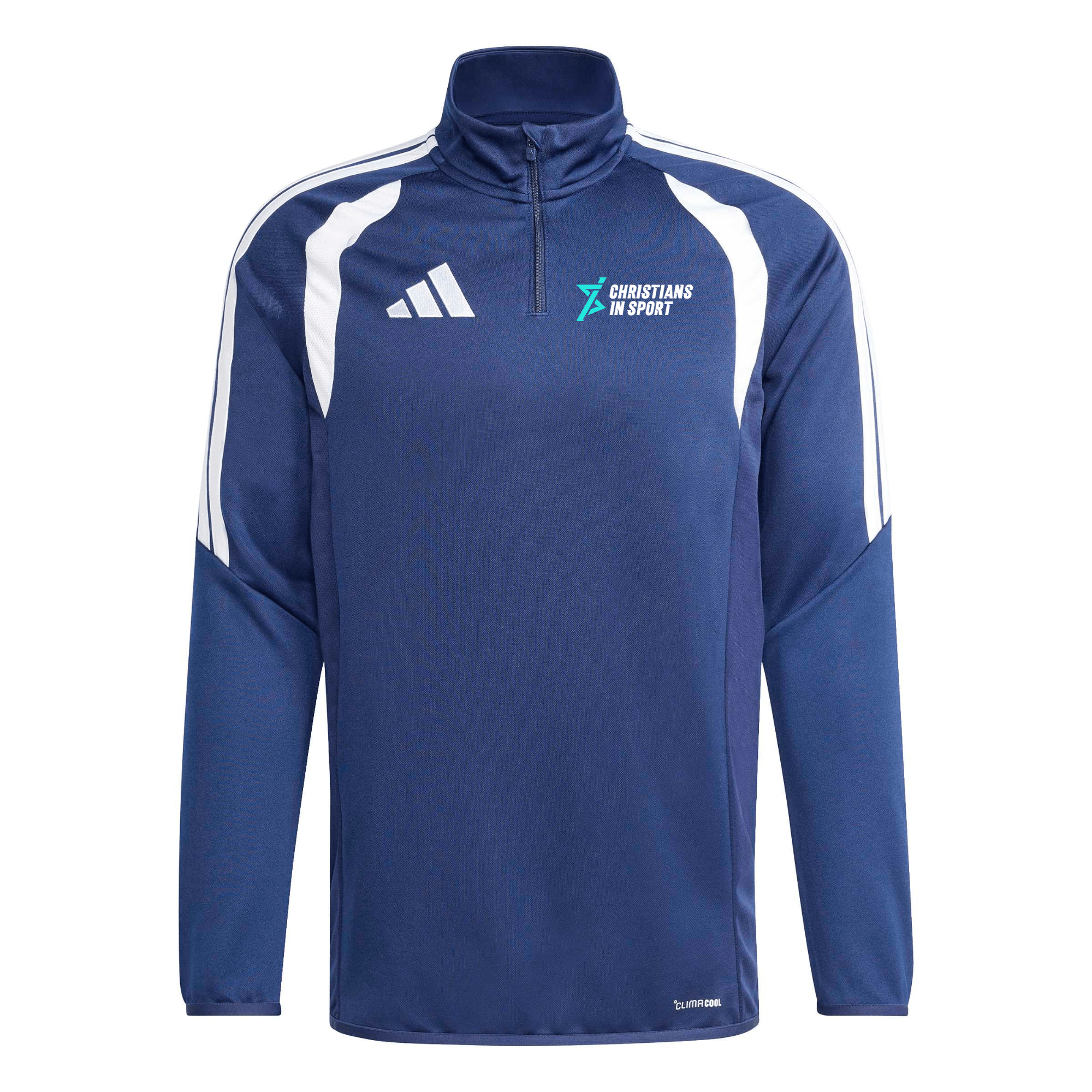 Christians in Sport Mens 1/4 Zip 26 - Navy -Adidas- Stash Shop