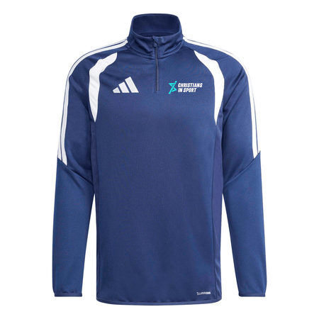 Christians in Sport Mens 1/4 Zip 26 - Navy -Adidas- Stash Shop