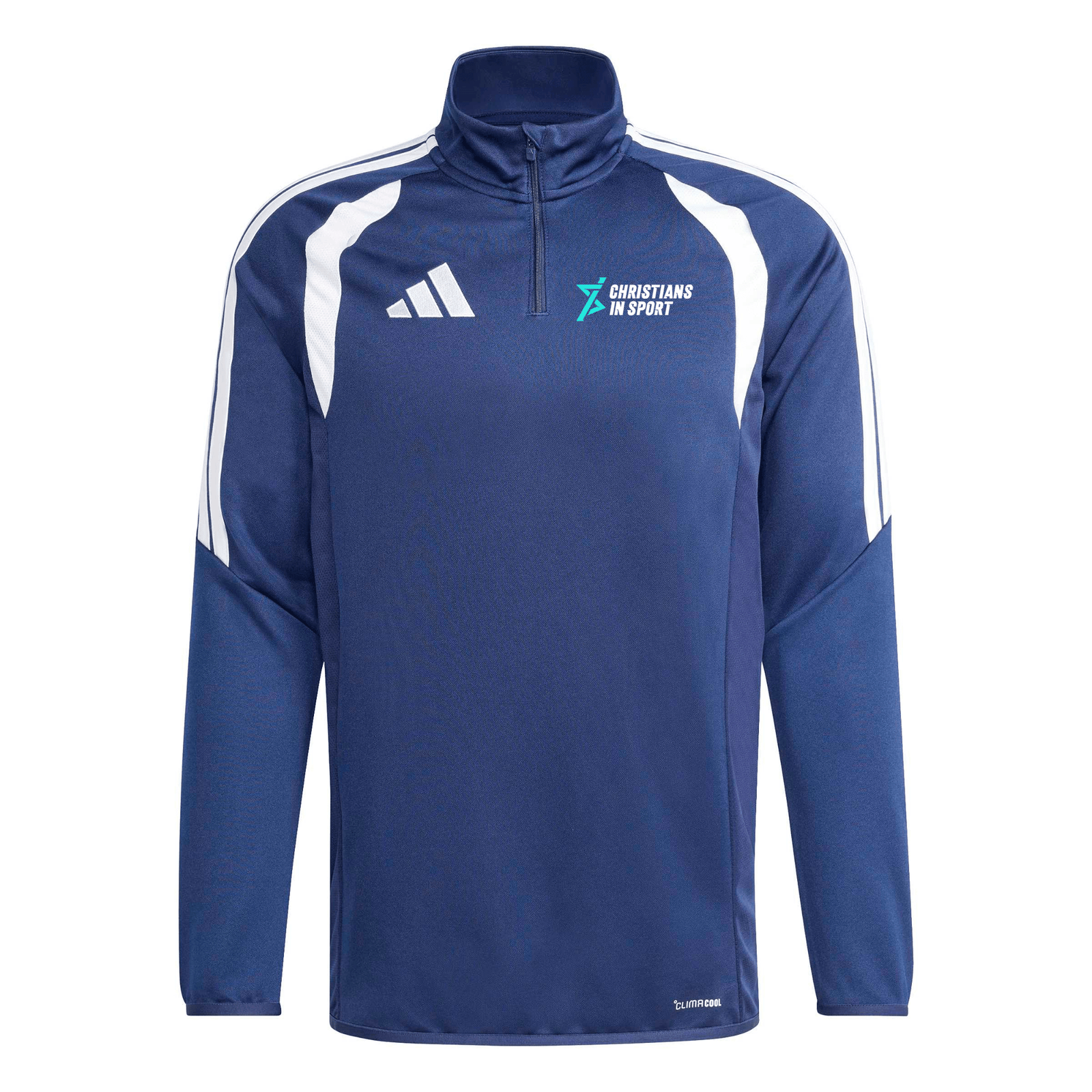 Christians in Sport Mens 1/4 Zip 26 - Navy -Adidas- Stash Shop