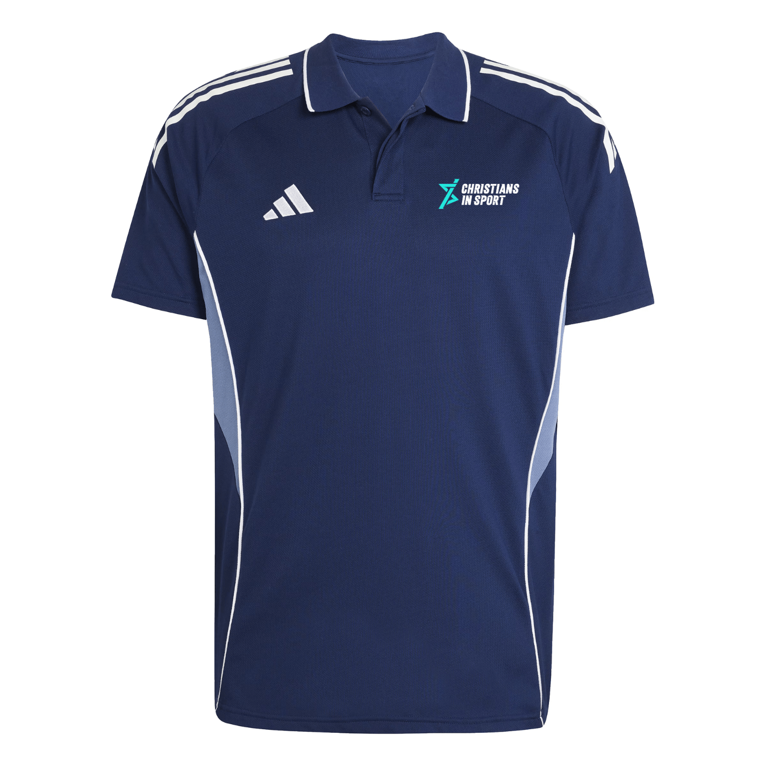 Christians in Sport Mens Polo - Navy - Adidas - Stash Shop