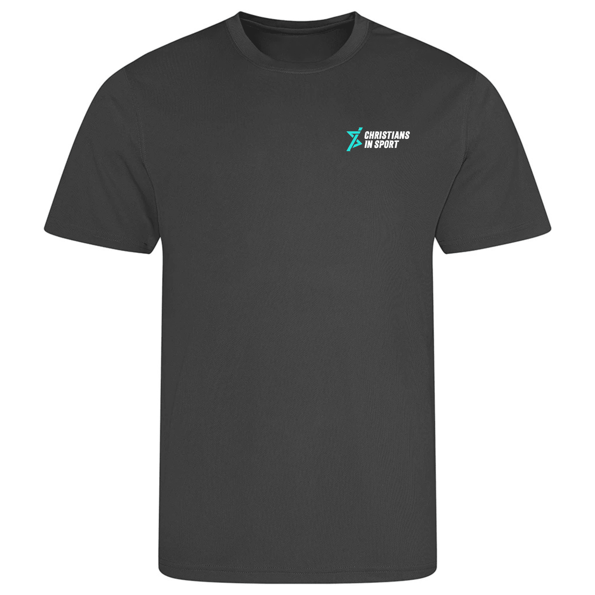 Christians in Sport Men's Sports T-Shirt 26 - Charcoal -Stash Shop- Stash Shop