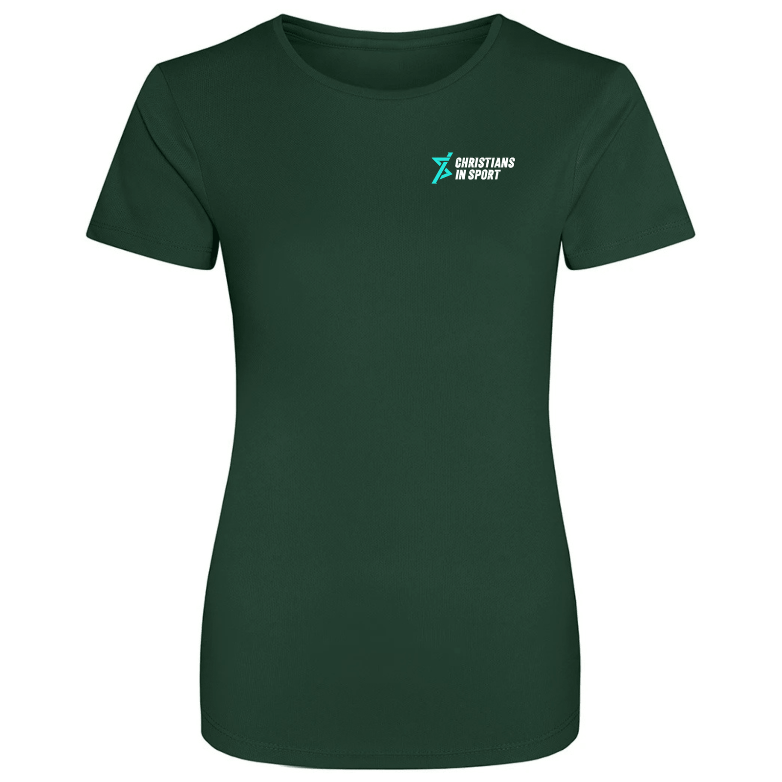 Christians in Sport Women's Sports T-Shirt 26 - Bottle Green -Stash Shop- Stash Shop