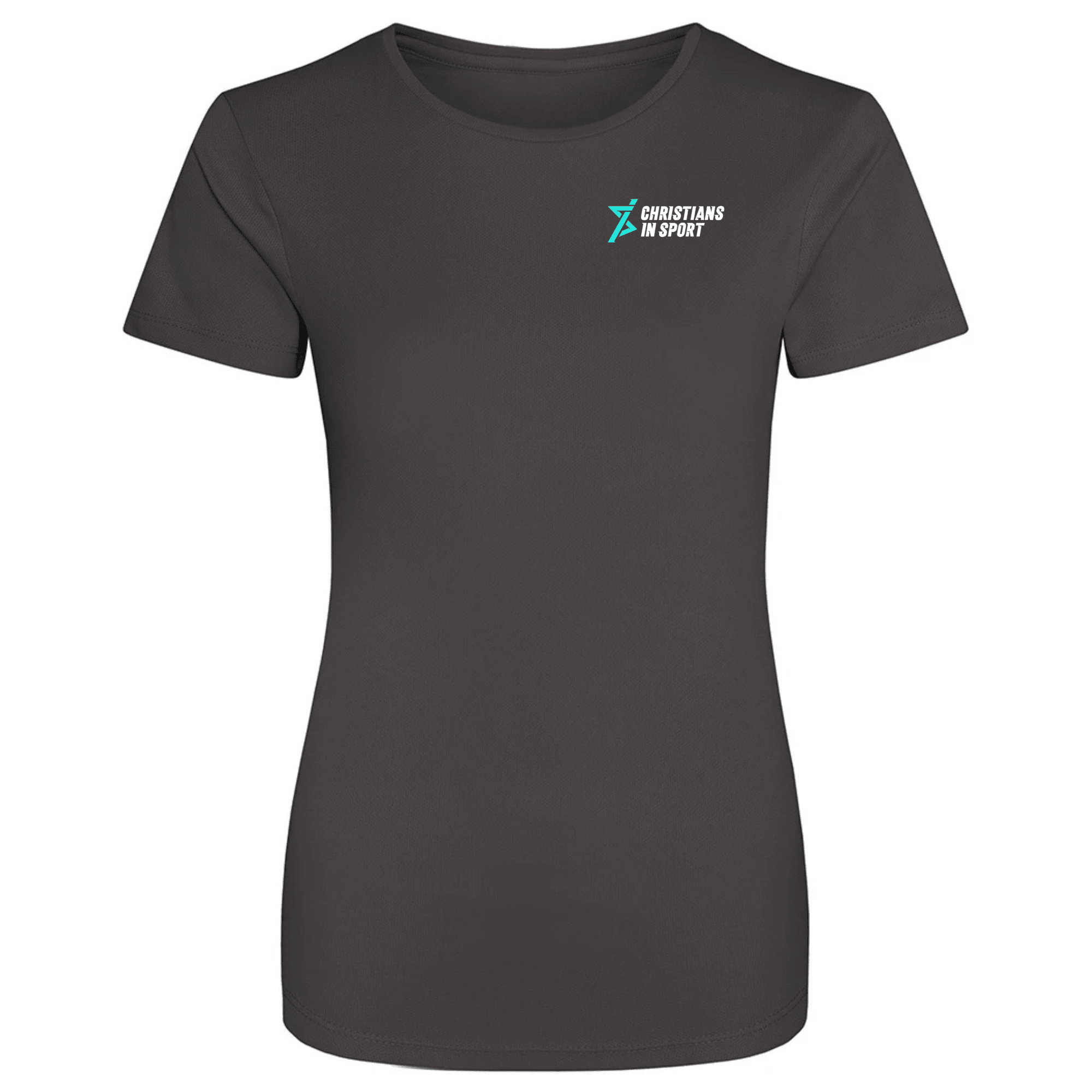 Christians in Sport Women's Sports T-Shirt 26 - Charcoal -Stash Shop- Stash Shop