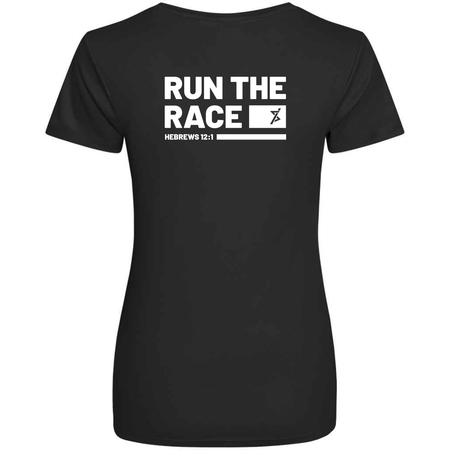 Christians in Sport Women's Sports T-Shirt - Jet Black - Stash inc. - Stash Shop