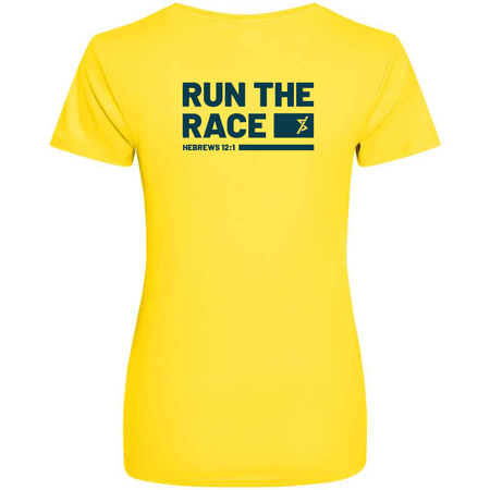 Christians in Sport Women's Sports T-Shirt - Sun Yellow - Stash inc. - Stash Shop