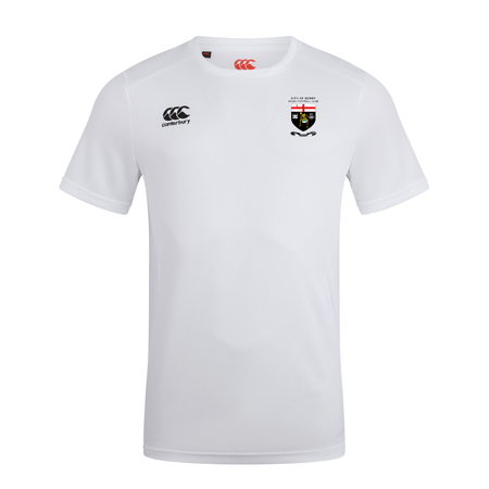 City Of Derry Rugby Club - Club Dry Tee - White - Canterbury - Stash Shop