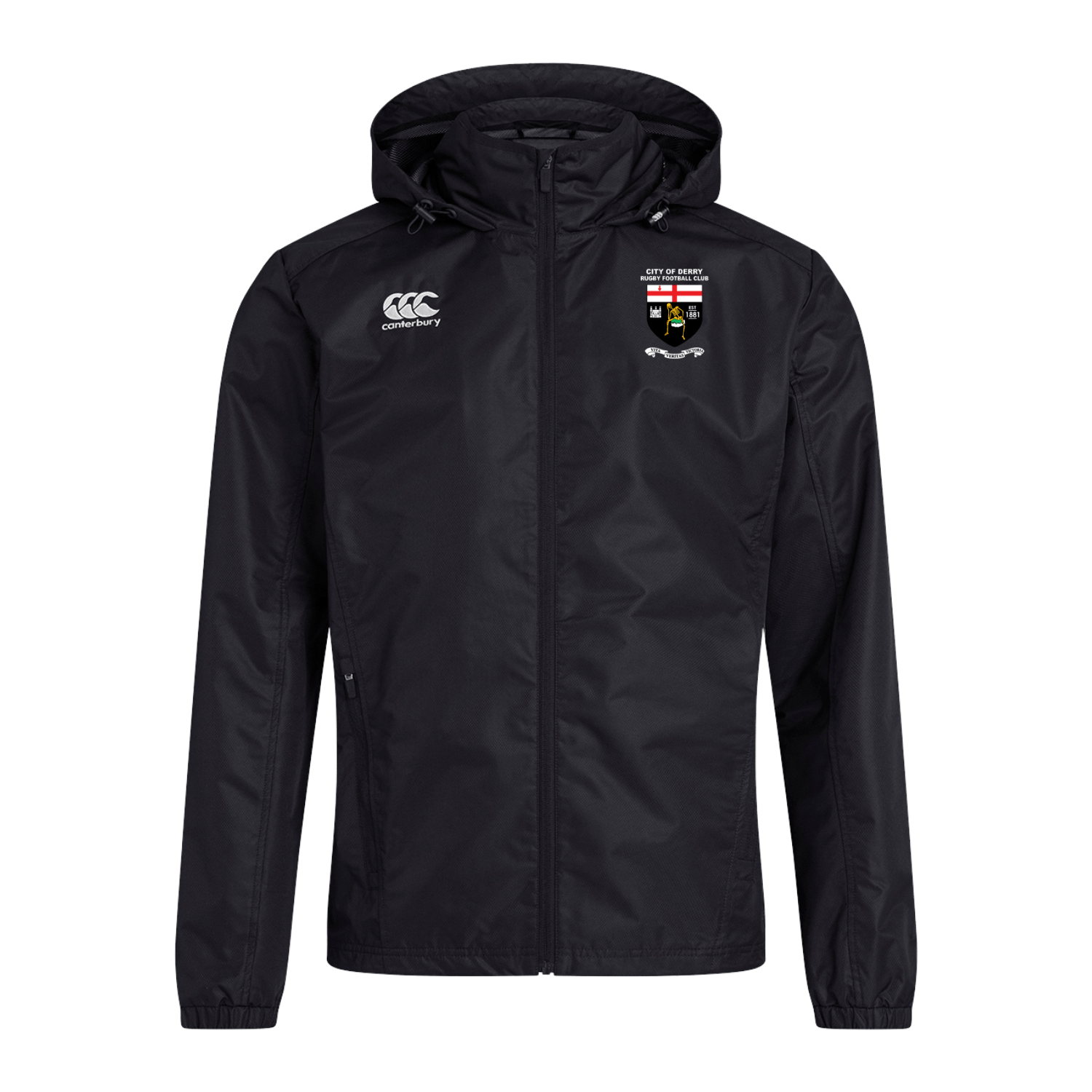 City Of Derry Rugby Club - Ladies Club Vaposhield Full Zip Rain Jacket - Canterbury - Stash Shop