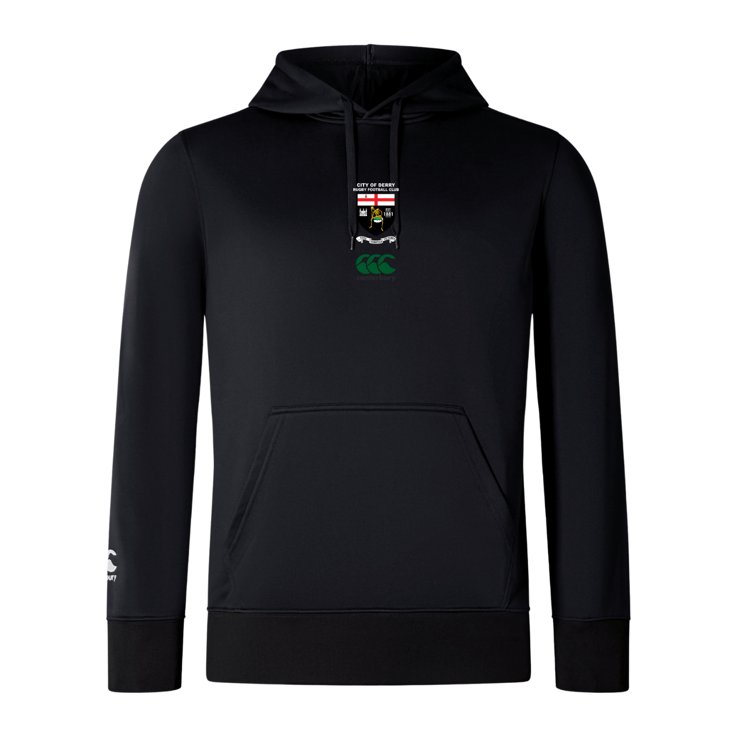 City of Derry Rugby Club - Lightweight Hoodie - Black - Canterbury - Stash Shop