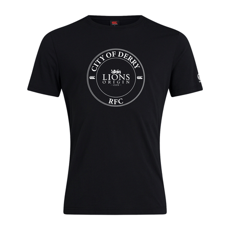City Of Derry Rugby Club - Lions Origin Tee - Black - Canterbury - Stash Shop