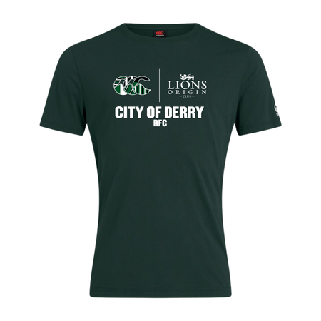 City Of Derry Rugby Club - Lions Origin Tee - Green - Canterbury - Stash Shop