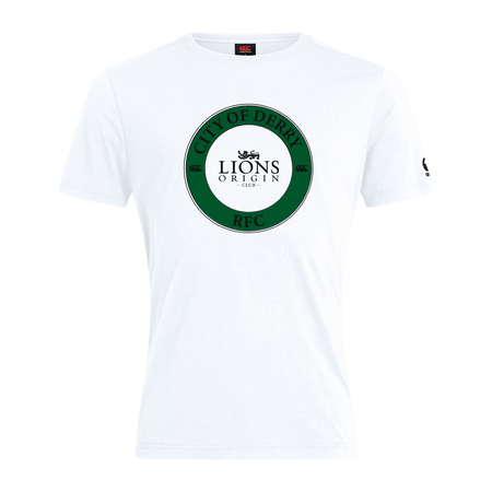 City Of Derry Rugby Club - Lions Origin Tee - White - Canterbury - Stash Shop
