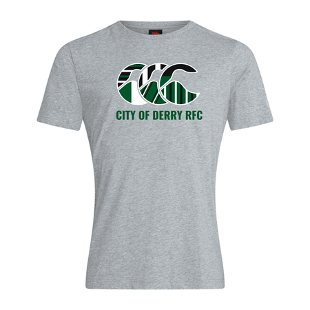 City Of Derry Rugby Club - Uglies Tee - Grey - Canterbury - Stash Shop