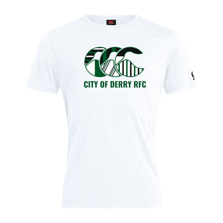 City Of Derry Rugby Club - Uglies Tee - White - Canterbury - Stash Shop