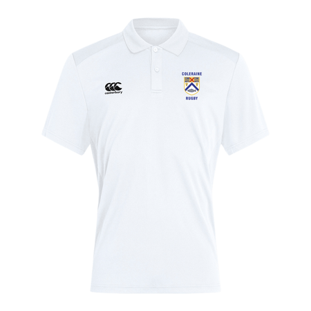 Coleraine Rugby Club - Club Dry Polo - White - Canterbury - Stash Shop
