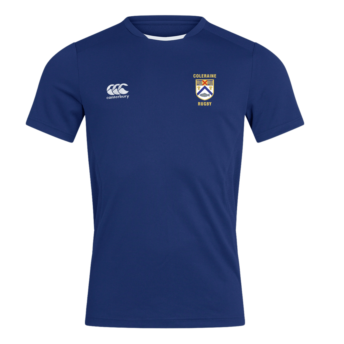 Coleraine Rugby Club - Club Dry Tee - Royal - Canterbury - Stash Shop