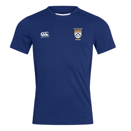 Coleraine Rugby Club - Club Dry Tee - Royal - Canterbury - Stash Shop