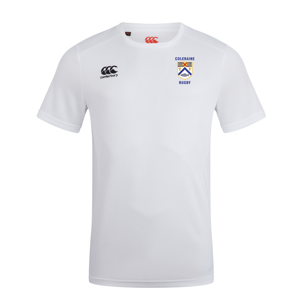 Coleraine Rugby Club - Club Dry Tee - White - Canterbury - Stash Shop