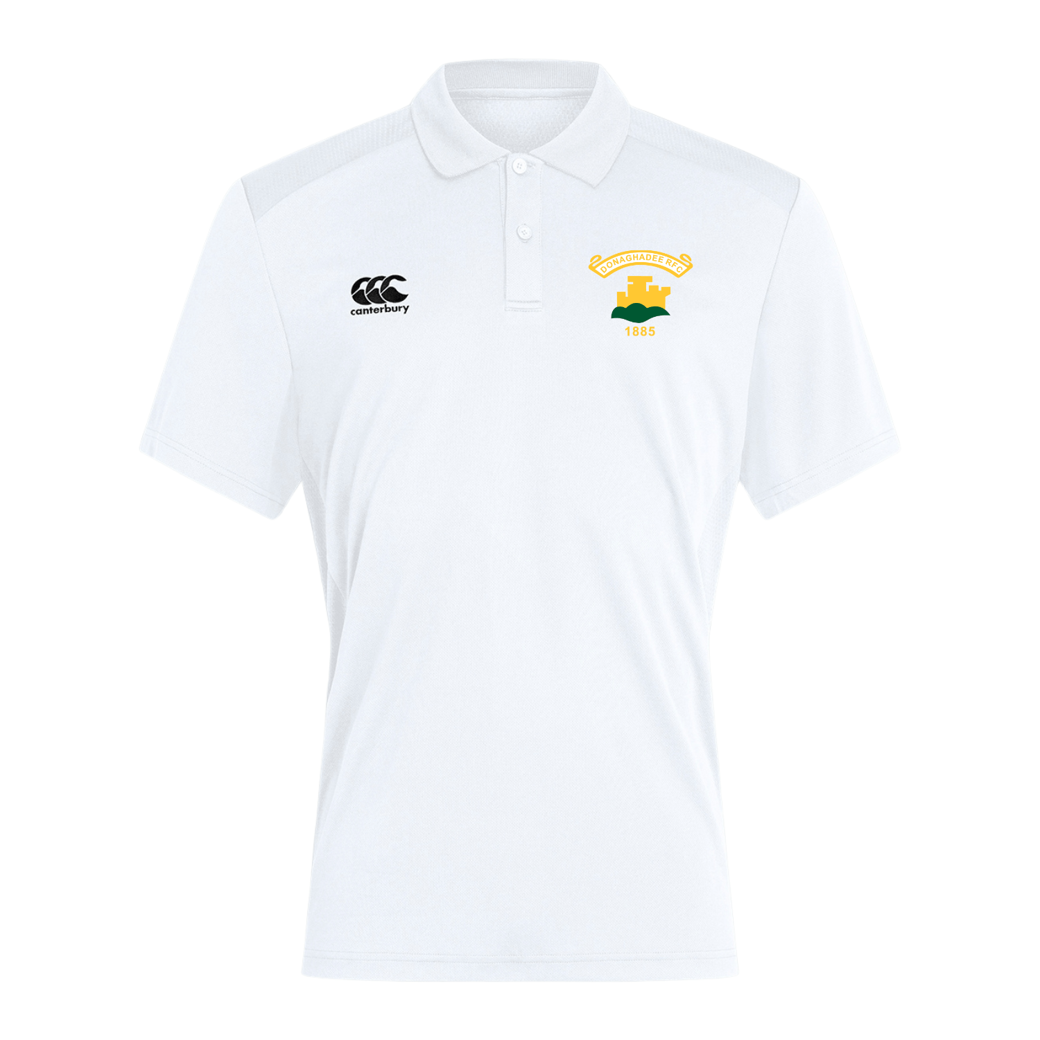 Donaghadee Rugby Club - Poly Polo - White - Canterbury - Stash Shop