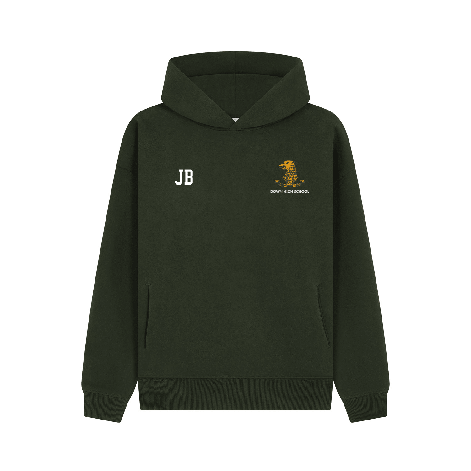 Down High School Leavers 26 - Bottle Green Heavyweight Hoody - Stash Shop - Stash Shop
