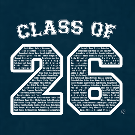 Down High School Leavers 26 - Oxford Navy Hoody - Stash Shop - Stash Shop